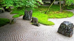 jardin zen, tipos de jardin, jardin exterior, piedras jardin